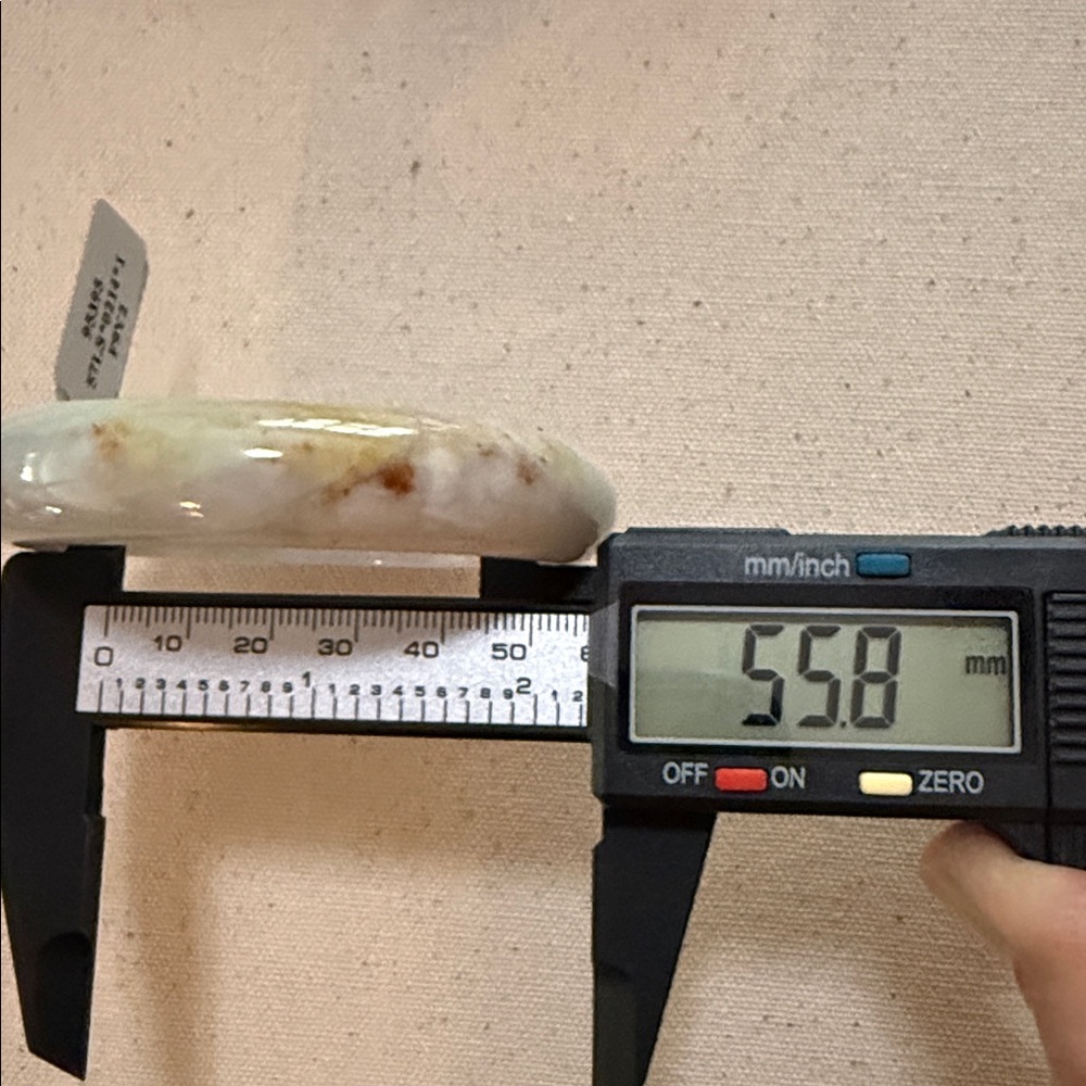 Light Jade Bangle Bracelet - Picture 3 of 3